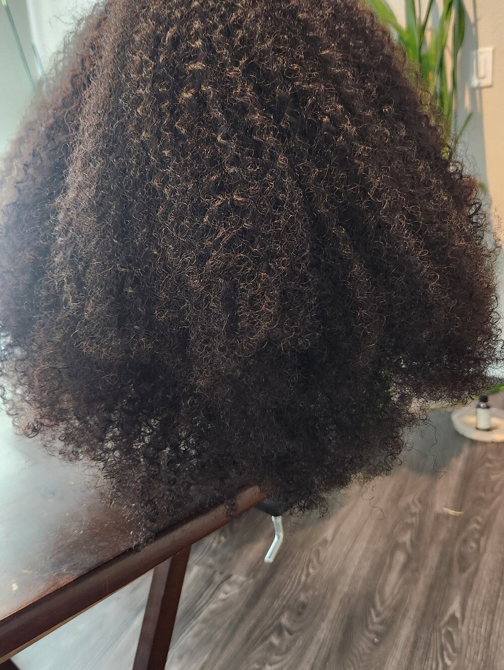 HERGIVENHAIR Coily 3C-4A 3 In 18 Inch Drawstring Half Wig - Picture 6 of 8